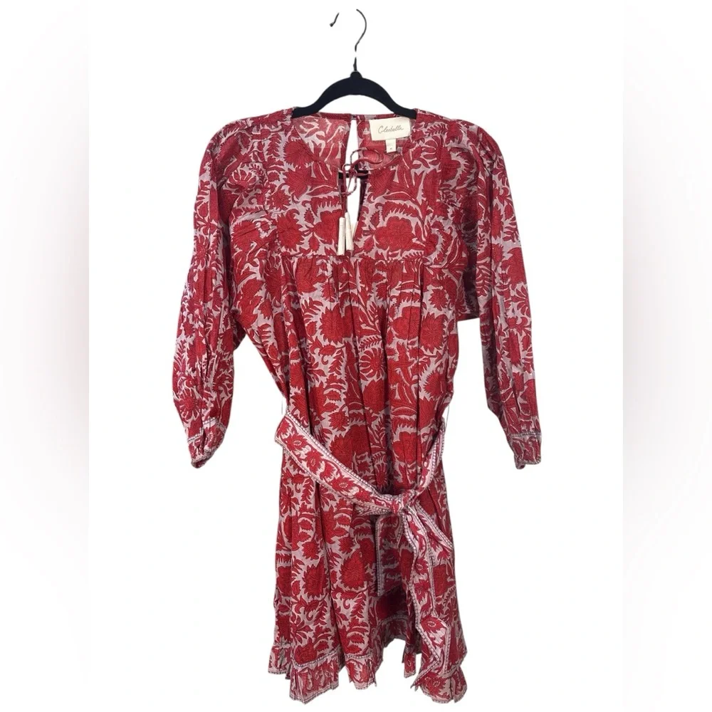 NWT Cleobella Kaz Flora Organic Cotton Mini Dress MSRP $218 Medium - Picture 2 of 6